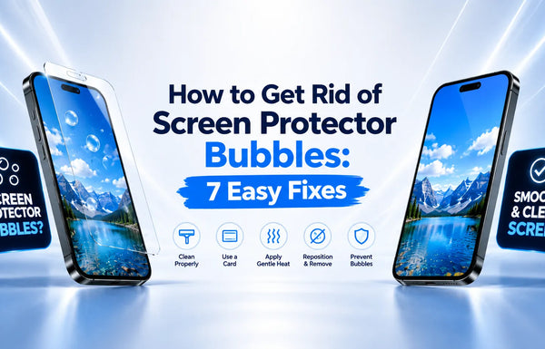 how to get rid of screen protector bubbles