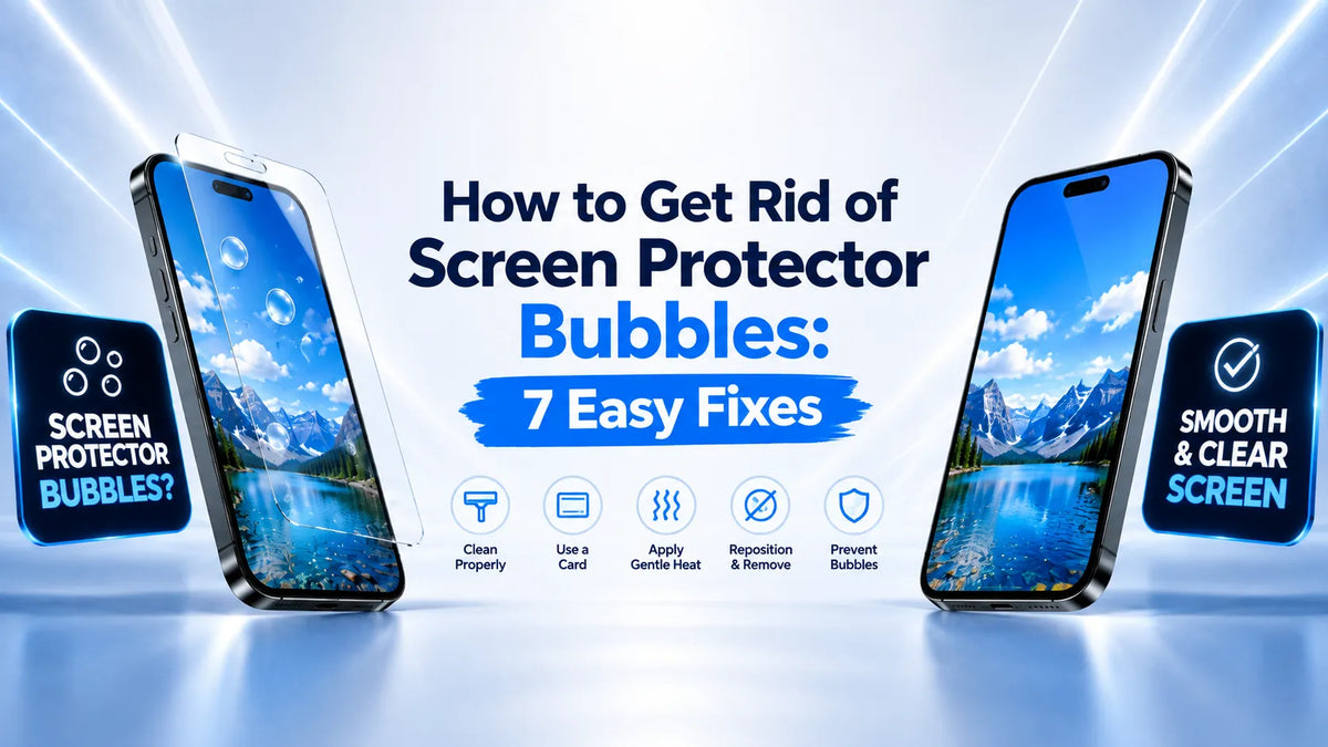 how to get rid of screen protector bubbles