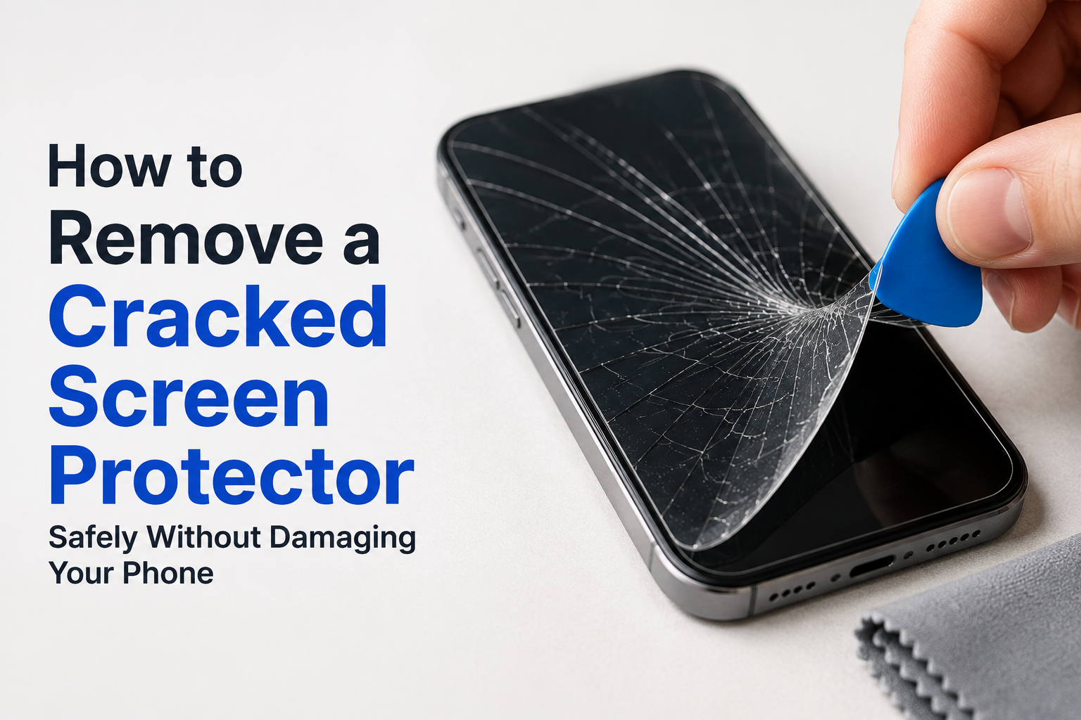 how-to-remove-cracked-screen-protector-safely